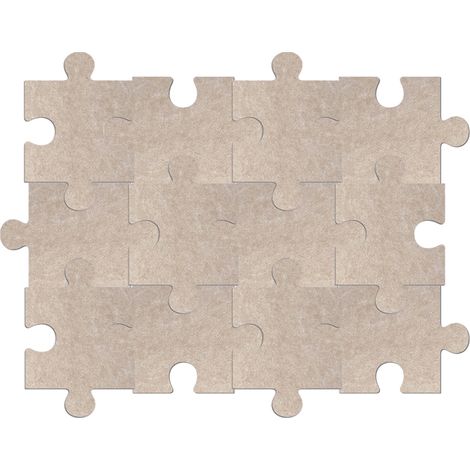 Puzzle de pared de 12 piezas, adhesivo de pared de fieltro 3D, panel fonoabsorbente de alta densidad, color camello oscuro, 20 x 30 cm (1/5)