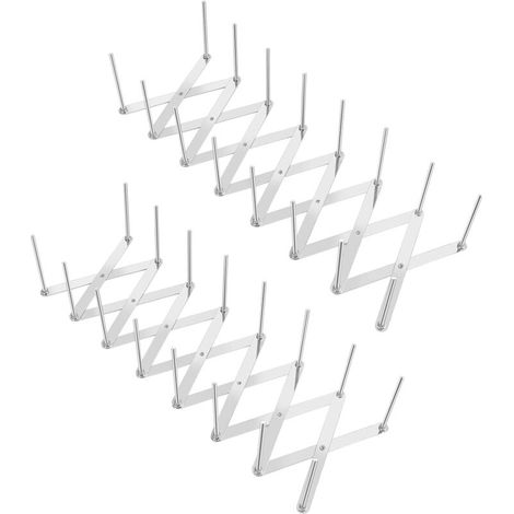 2 Stück verstellbarer Edelstahl-Topfdeckelhalter, Spareribs-Halter, Edelstahl-Spareribs-Halter für die Zubereitung von Spareribs oder Braten