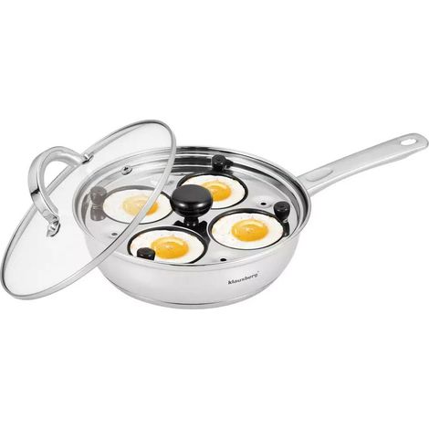 Padella in acciaio inox con inserto per uova, 20 cm, Klausberg KB-7606 (1/5)