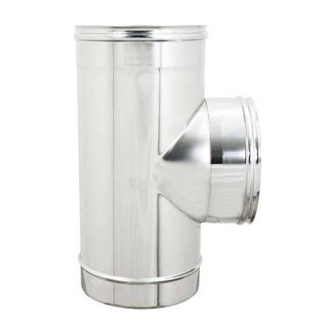 TUBO A TEE 90° MFF ACCIAIO INOX AISI 304