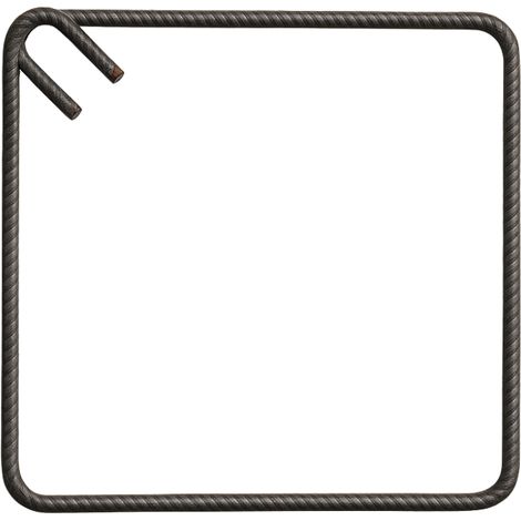 Staffa chiusa antisismica armatura ferro 35 x 35 cm strutture cemento 1 pezzo (1/5)