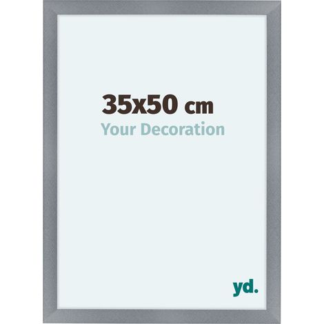 yd. - Cadre photo 35x50 - Aluminium Brosse - MDF - Como (1/5)