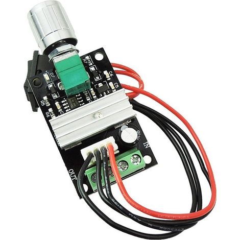 Contrôleur de vitesse de moteur 1203BB 6V 12V 24V 3A 80W DC, commutateur de pilote réversible réglable PWM (1/5)