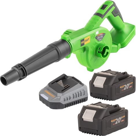 Soplador de hojas a batería Procraft PB22bb 20 V + 2 baterías de 4,0 Ah + cargador