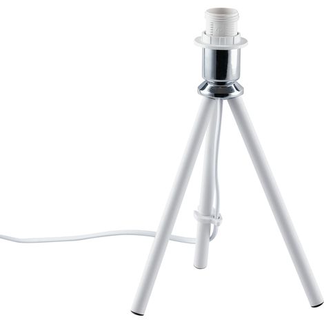 Base lampada da tavolo MARILYN in metallo bianco 25 cm. (1/2)