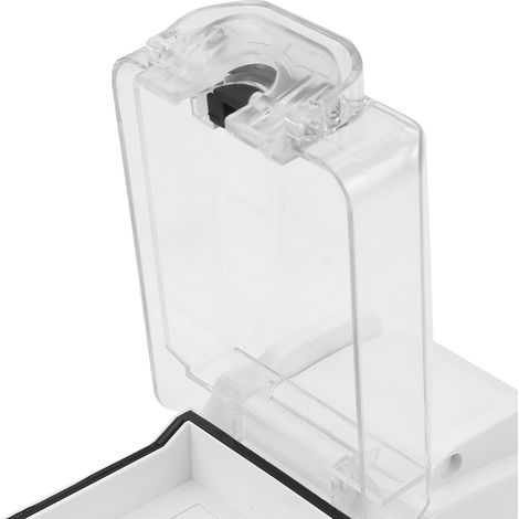 250-V-Multifunktions-Dreiloch-Außensteckdose, wasserdicht, mit automatischer Abschalttaste (1/5)