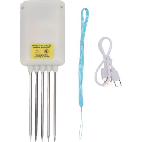 Testeur de sol 8 en 1 USB avec moniteur Bluetooth en temps réel NPK PH EC pour le jardinage (1/5)
