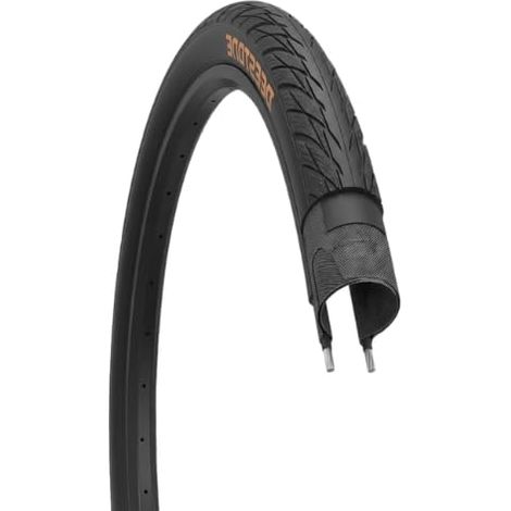 1 Copertone 700 x 25C (25-622) Deestone ON OFF ROAD, Corsa, Gravel Bike D839 Nero Pneumatico Stradale In Gomma Bici