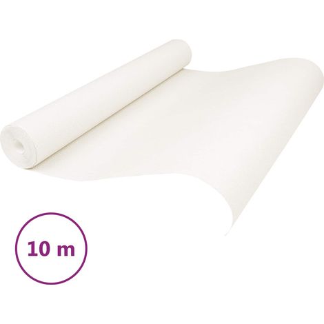Papier peint 3D intissé motif rayé pour salon et chambre crème blanc 10 x 0,53 m (1/5)