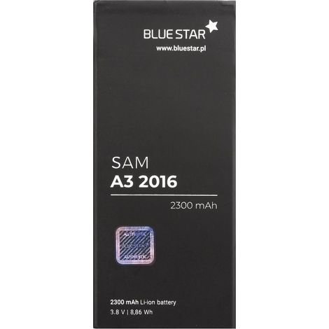 Bluestar Akku Ersatz kompatibel mit Samsung Galaxy A3 2016 2300 mAh Austausch Batterie Accu A310F (1/4)
