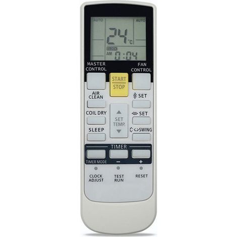 Télécommande Remplacement Pour Climatiseur - Compatible Modèles Fujitsu AR-RAD1E AR-RAC1C AR-RAV1C AR-RAC2E ASTA09LCC ASTA12LCC AR-SY1 À AR-SY5 AR-RY1 À AR-RY14 - 1 Pièce (1/5)
