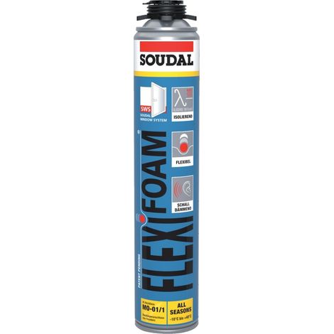 Soudal Pu-Pistolenschaum Flexifoam elastisch 750ml 123392 (1/5)