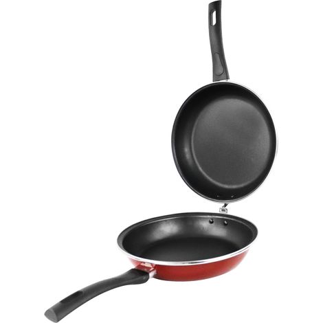 Magefesa Praga Sartén Doble Tortilla Patatas 20 cm, Inducción, Antiadherente, sin PFOA, Lavavajillas  Rojo (1/5)