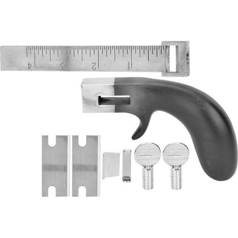 Coupe-bracelet en cuir avec poignée aluminium – Accessoire DIY pour personnalisation de ceintures et créations artisanales (1/5)
