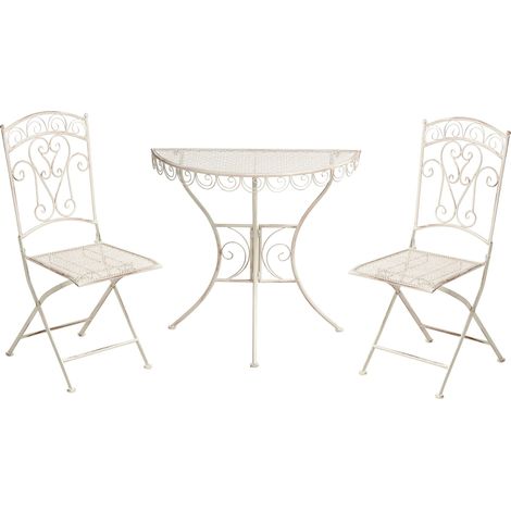Bistro Set JUINA Metall Hellbeige (1/5)