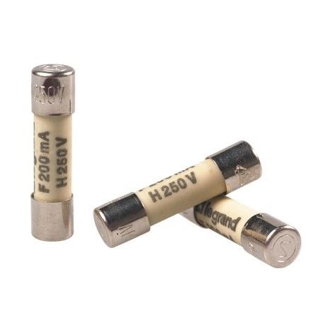 Legrand 010212 Cartucho cilíndrico en miniatura - 5 x 20 mm - 1,25 A