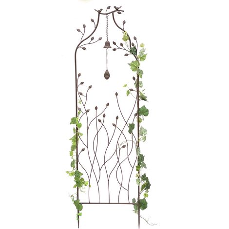 Dandibo – Treillis en métal 170 cm 93994 – Support pour plantes grimpantes – Ancrages intégrés pour sol – Décoration jardin élégante (1/5)