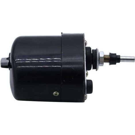 1 Motor de limpiaparabrisas universal de 12 V negro compatible con barcos de pesca, caravanas, tractores Willys Jeep 01287358 773100001 0390506510, no original (1/4)