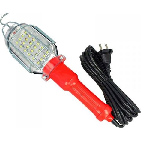 Lampada Portatile da Lavoro Torcia Led Officina Cavo 5 Metri 220V 4,8W 400 Lumen Con Interruttore