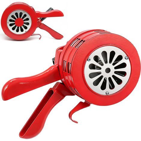 Sirène à Manivelle, Sirène Portative 120 DB, Sirène Portable à Boîtier Aluminium pour Alarme Incendie, Maison, Hôtel, Sstation-Service, Garde-côtes (1/5)