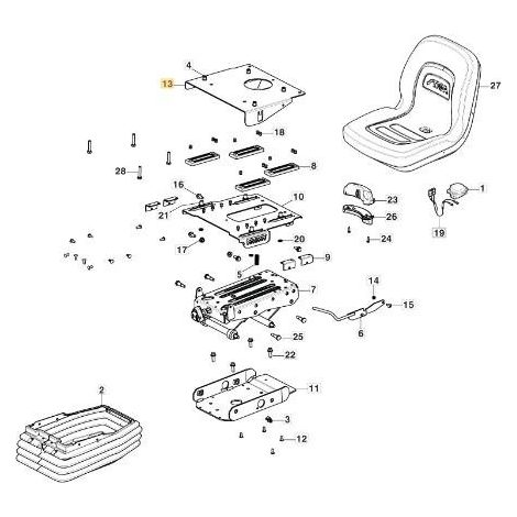 FESTE SITZPLATTE PFM VNN ORIGINAL STIGA - 387547015/0