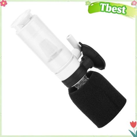 Tbest Petit filtre Mini Filtre éponge Ultra Silencieux 3 en 1 pour Aquarium avec Entonnoir de Sortie D'air, éponge animalerie eau (1/5)