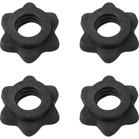 Ciel-4 écrous hexagonaux pour haltères, vis de serrage hexagonales, écrous de serrage à vis, pratique pour l'entraînement de 25 mm, accessoires pour haltères (1/5)