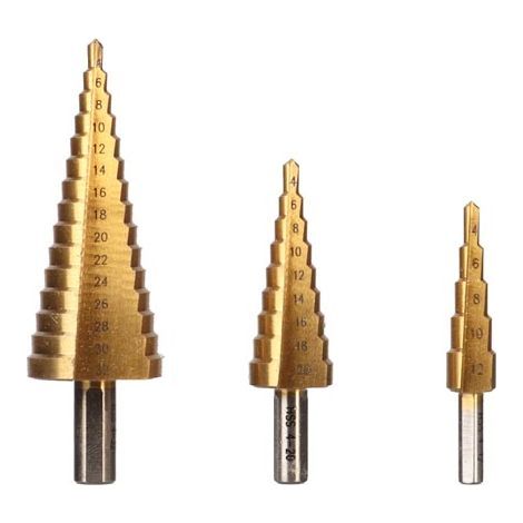 FORET ÉTAGÉ HSS - REVÊTEMENT EN TITANE - 3 PCS VELLEMAN TL78001 (1/5)
