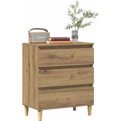 Sideboard Artisan Oak 60x35x70 cm Engineered Wood vidaXL (1/5)