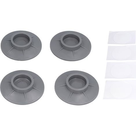 Lot de 4 patins antidérapants à ventouses pour pieds de machine à laver, anti-vibrations et anti-bruit (1/5)