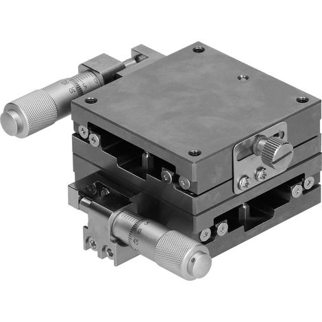 Gleittisch mit manueller Feineinstellung, Kugelführung, Linearverstellplattform XYLBS60 60x60mm (1/5)