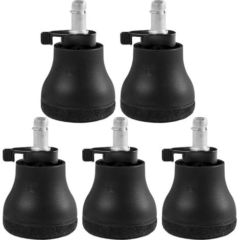 FOMIYES Lot de 5 embouts antidérapants pour pieds chaise bureau (1/5)