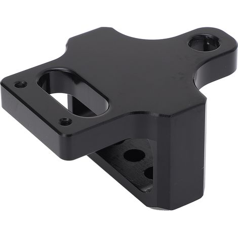 Soporte de montaje para solenoide de control de sobrealimentación de 3 puertos de aleación de aluminio negro (1/5)