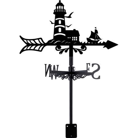 Garden Weathervane Small Boat Weathervane Metal Weathervane for Seagulls Decorative Outdoor Weathervanes for Garden and Farm Wind Direction Indicator (1/5)