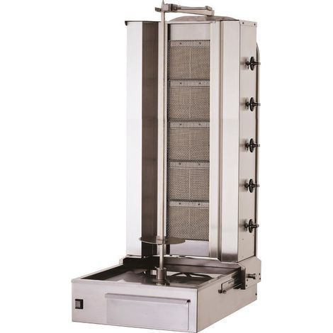 Shoarma brûleur céramique gaz - 5 résistances - long. 550 mm - Sofraca