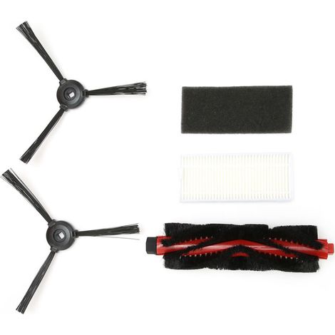 Kit de remplacement de filtre pour brosse principale, brosse latérale et balai, compatible avec les balayeuses Lefant M200/M201/M520M/M571/T700 (1/5)