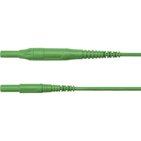 Schützinger Cordon de mesure mâle 4 mm mâle 4 mm 200.00 cm vert 1 pc(s) (1/2)