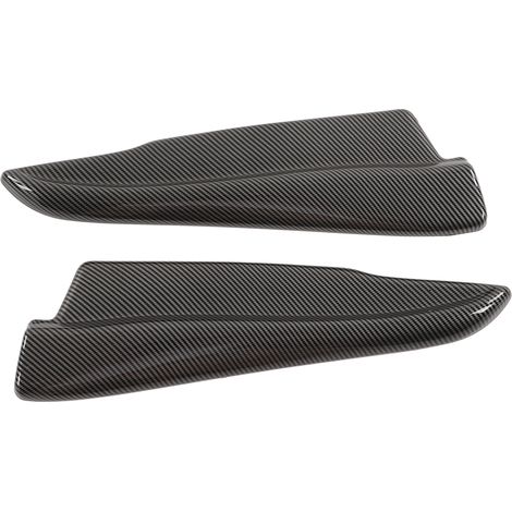 Paire de bavettes de pare-chocs arrière style fibre de carbone, protections d'angle de pare-chocs universelles pour voiture (1/5)