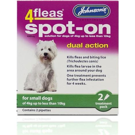 JVP 4 Fleas Spot On Small Dog 100mg PK6 - 720706 (1/2)