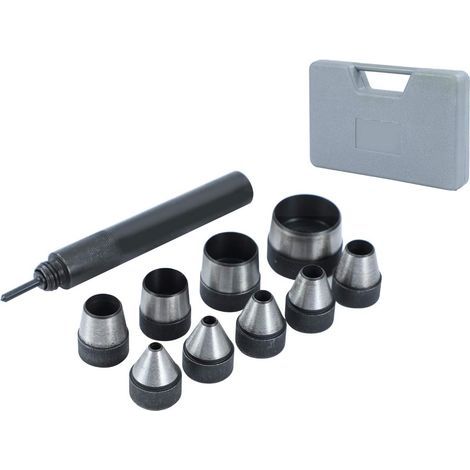 Jeu de 10 poinçons creux avec étui en cuir - 5 mm à 32 mm (1/5)