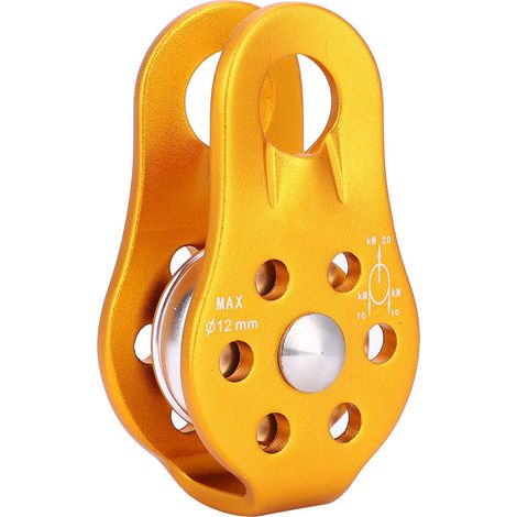 Poulie de levage robuste en alliage aluminium-magnésium pour équipement d'escalade et sécurité (1/5)