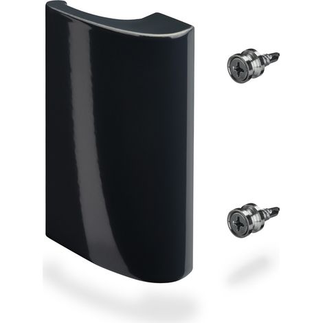 Balkontürgriff SEJA 82 x 52,5 x 20 mm BA 48 mm Aluminium Verdeckte Verschraubung anthrazit