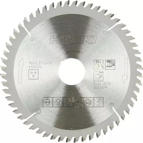Lame scie circulaire pour stratifié et mélamine 160x20 Z48 HIKOKI 4100001