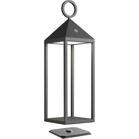 Lanterne en aluminium 47 cm Anthracite