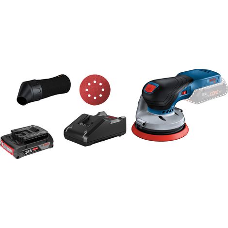 Bosch  Lijadora  excéntrica  a  batería  GEX  18V-125  /  1  batería  de  2,0  Ah  +  cargador