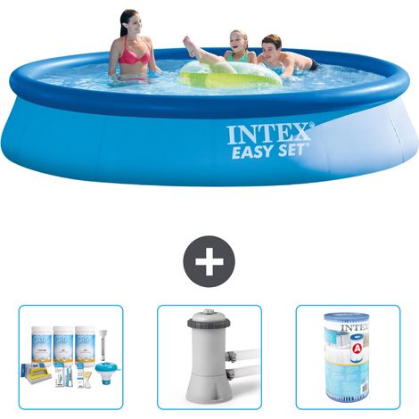 Intex Piscine Easy Set Ronde - 396x84 cm - 4-pièces S30670 (1/4)