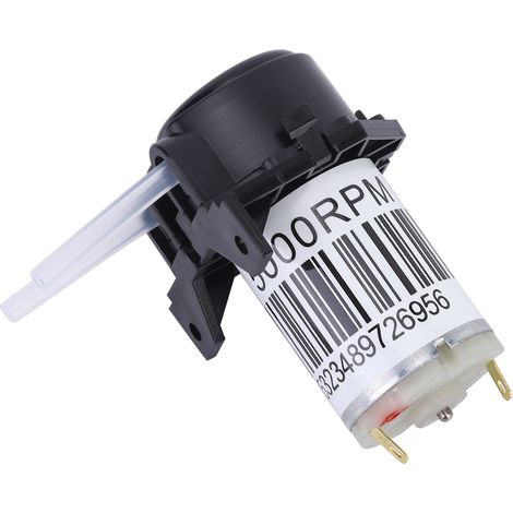 Pompe péristaltique micro à amorçage automatique, angle droit 12V, avec tube silicone pour expériences scientifiques. (1/5)
