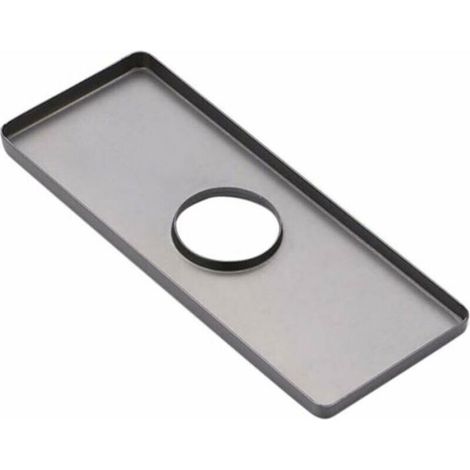 Cache-Trou Robinet - Acier Inoxydable - Pour Évier Cuisine et Lavabo Salle de Bain - Finition Nickel Brossé - 1 Pièce (1/5)