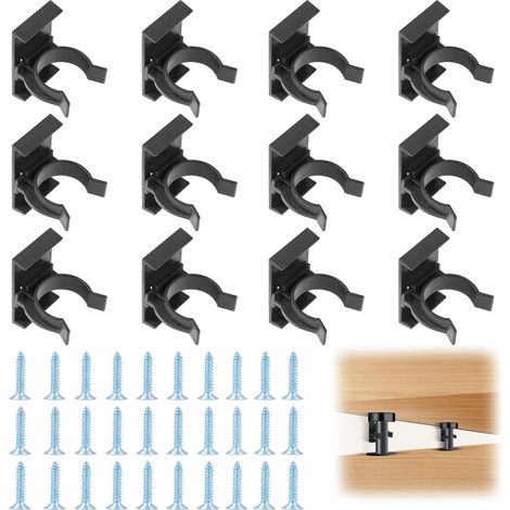 12pcs Clip de Fixation pour Plinthes, Clips pour Plinthes de Cuisine, avec 30 vis, pour pieds de cuisine de 27 à 33 mm (1/5)