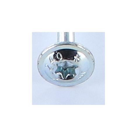 Vis bois TEKOR Tête disque TORX T40 Pointe antifendage type 17 8X340 Filetage partiel Acier zingué - 1 pièce (1/4)